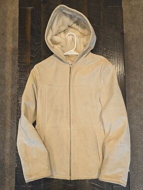 Maurices Plush Cream Zip Hoodie